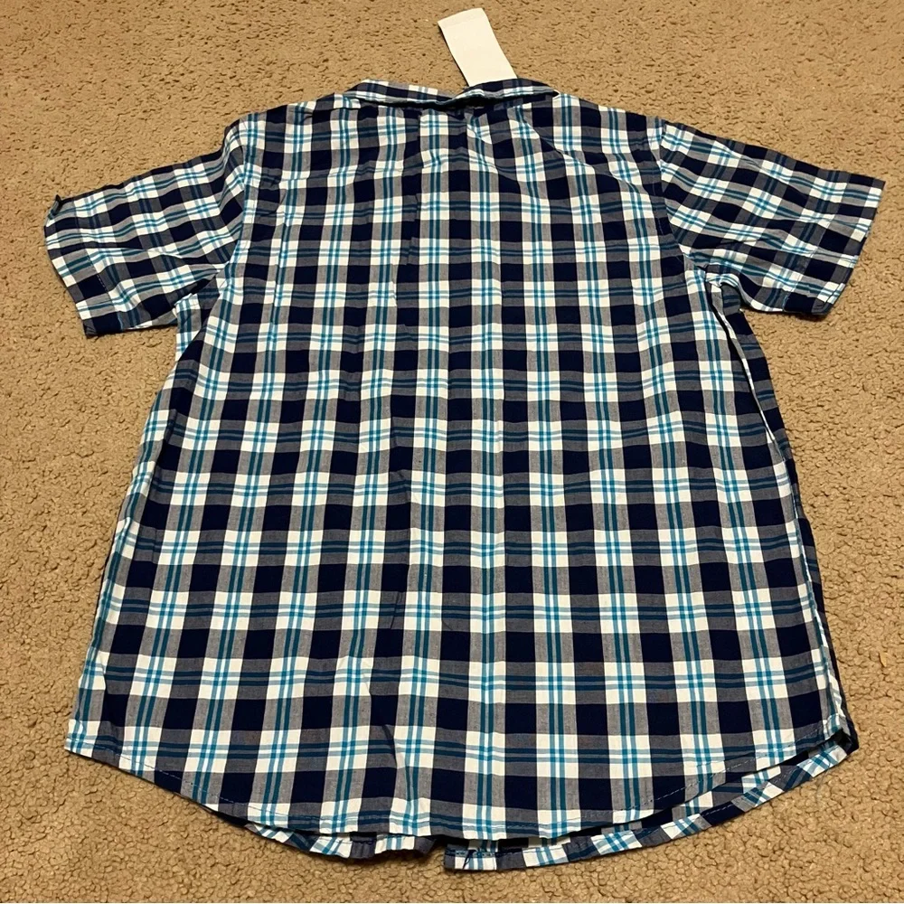 Gymboree Boys Sz 5‎ NWT Short Sleeved Plaid Button Up Shirt & Khaki Shorts
